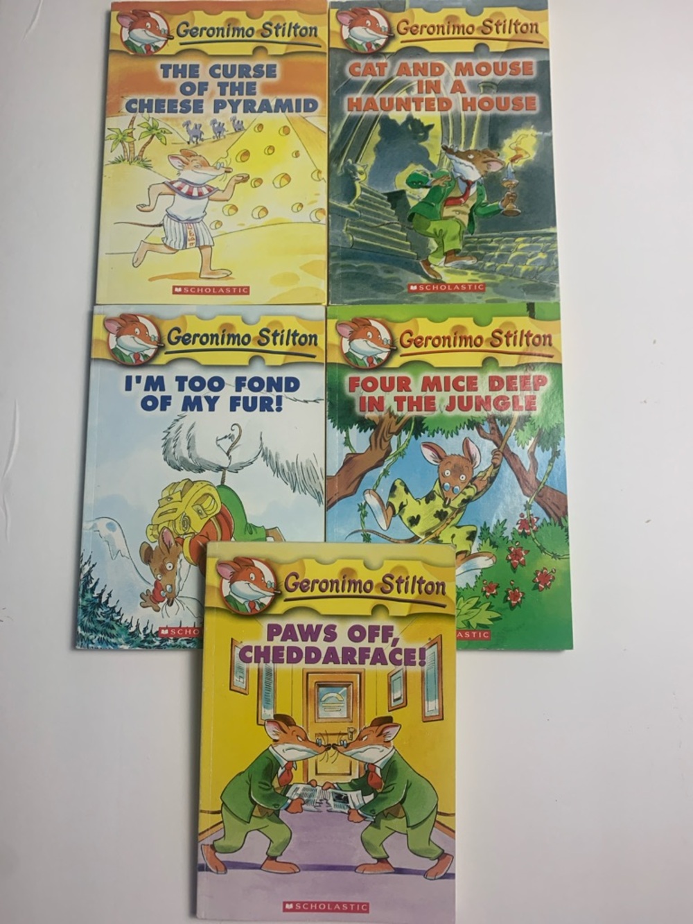 Geronimo Stilton 5 Book Bundle Vol. 2,3,4,5,6 Scholastic Children’s Series EUC‎